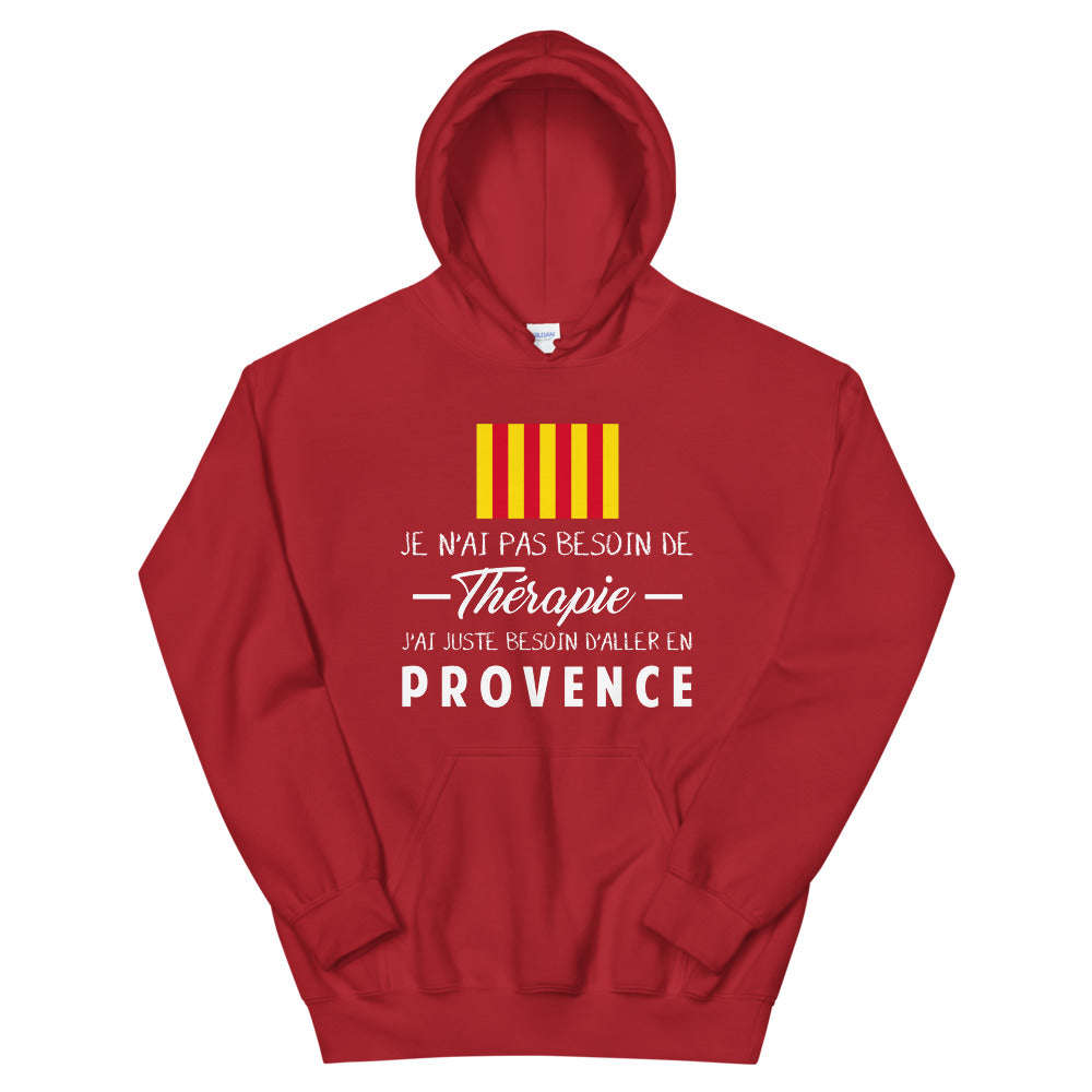 Sweatshirt Provence bleu marine dos - Pas besoin de thérapie