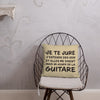 Coussin décoratif Guitaristes - Je te jure j'entends des voix