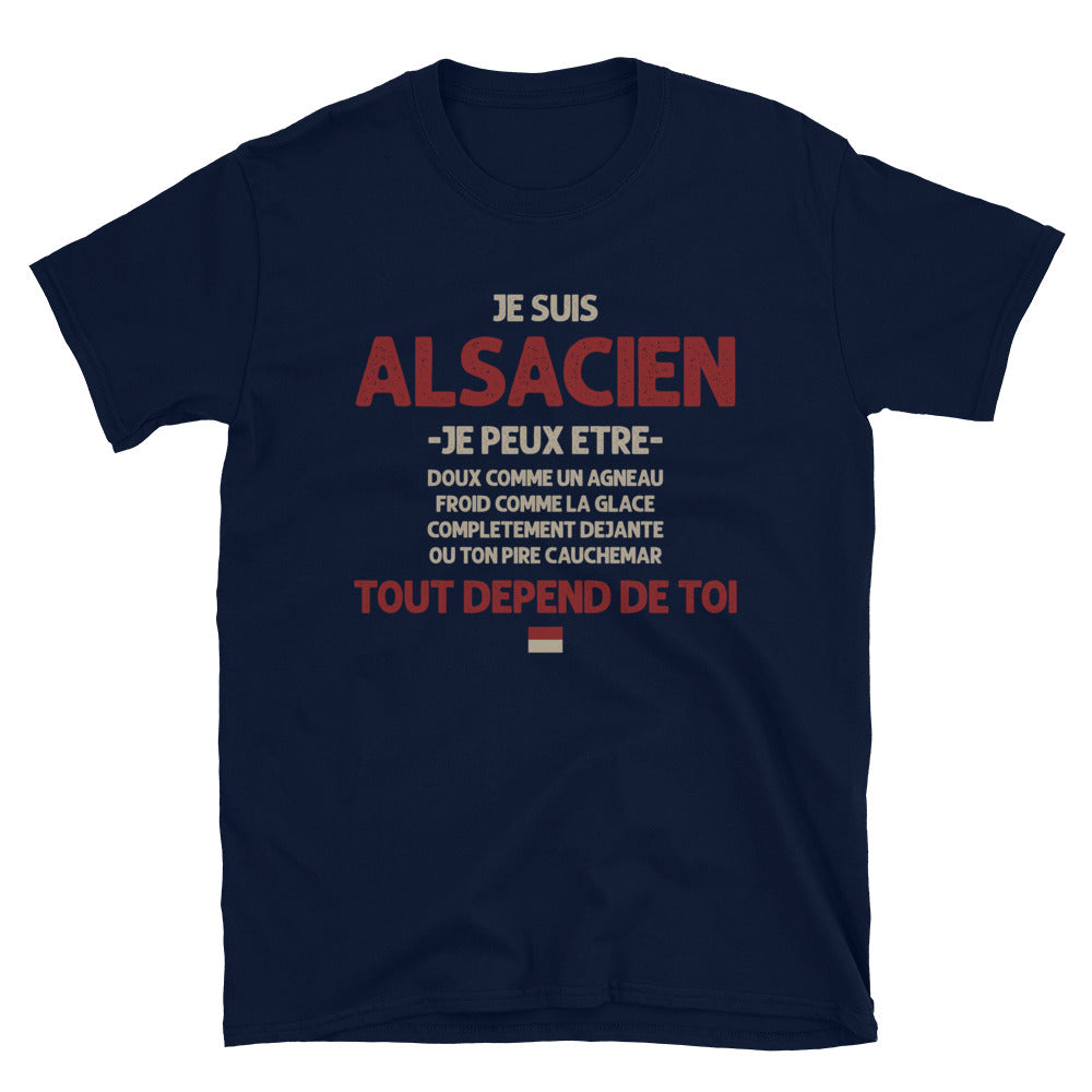 Alsacien tout depend de toi - T-shirt Standard - Ici & Là - T-shirts & Souvenirs de chez toi