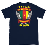 Thumbnail for T-shirt camerounais noir dos - Fierté et humour en coton