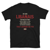 Thumbnail for T-shirt Libanais bleu marine dos - Ça dépend de toi