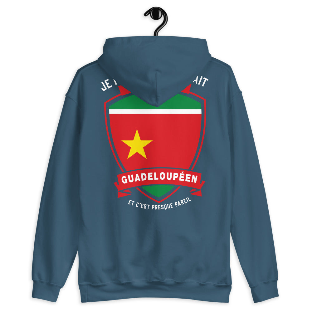 Sweatshirt Guadeloupéen bleu indigo - Confort et fierté locale