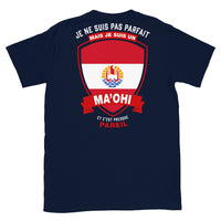 Thumbnail for T-shirt Polynésien noir dos - Je ne suis pas parfait mais