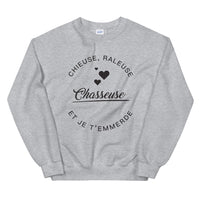 Thumbnail for Chasseuse et je t'emm***de - Sweatshirt - Ici & Là - T-shirts & Souvenirs de chez toi