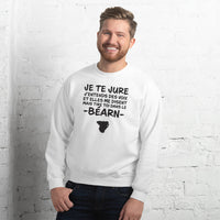Thumbnail for Sweatshirt Béarn gris sport - Je te jure avec humour