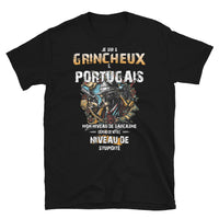 Thumbnail for T-shirt Portugal noir - Je suis grincheux et portugais