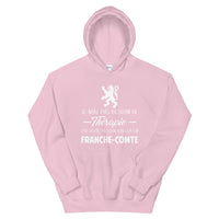 Thumbnail for Sweatshirt Franche-Comté gris foncé dos - Pas besoin de thérapie
