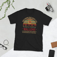 Thumbnail for T-shirt Wallons Endroits bleu marine dos - Fierté et humour local