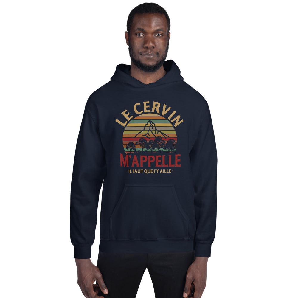 Sweatshirt Cervin bleu marine - Le Cervin m'appelle, il faut y aller