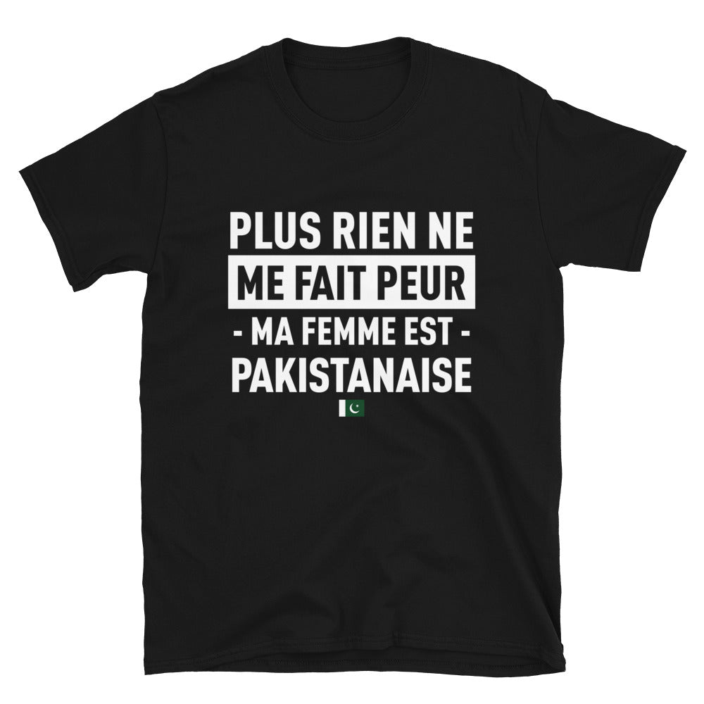 T-shirt Pakistan noir - Plus rien ne me fait peur ma femme est.