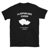T-shirt Tchéquie noir - Mon histoire commence avec fierté