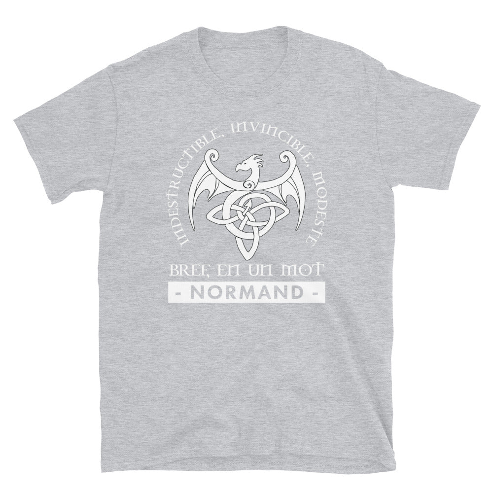 T-shirt Normand bleu marine dos - Indestructible et fier de l'origine