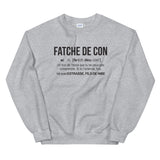 Definition Fatche de con Toulon - var - Sweatshirt - Ici & Là - T-shirts & Souvenirs de chez toi