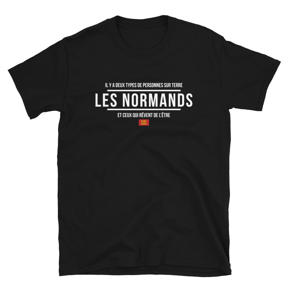 T-shirt Normands noir - Deux types de personnes