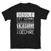T-shirt Valaisanne noir - Désolé pris par une Valaisanne