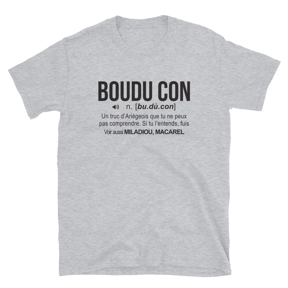 Boudu Con - Ariégeois - Définition - T-shirt Standard - Ici & Là - T-shirts & Souvenirs de chez toi