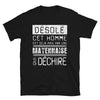 T-shirt Mayenne noir - Désolé ce mec est pris par une fille qui déchire