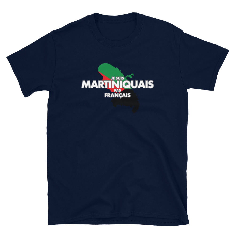 T-shirt Martinique marine dos - Martiniquais pas Français