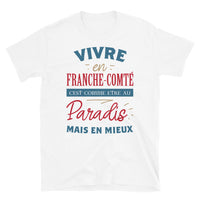 Thumbnail for T-shirt Franche Comté gris sport - Design humoristique local