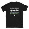 T-shirt Ardéchois noir - Groupe sanguin humoristique