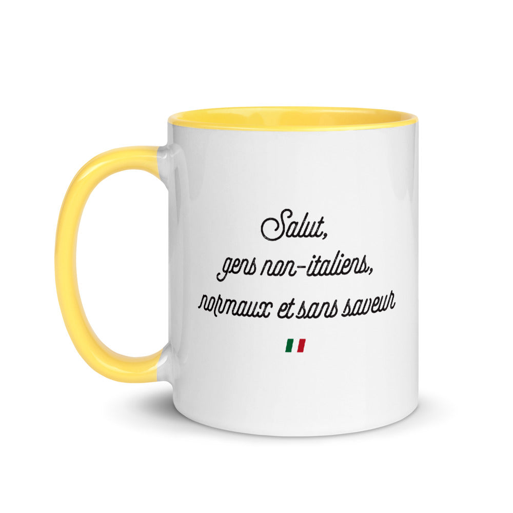 Mug Italie bleu dos - design coloré pour le café