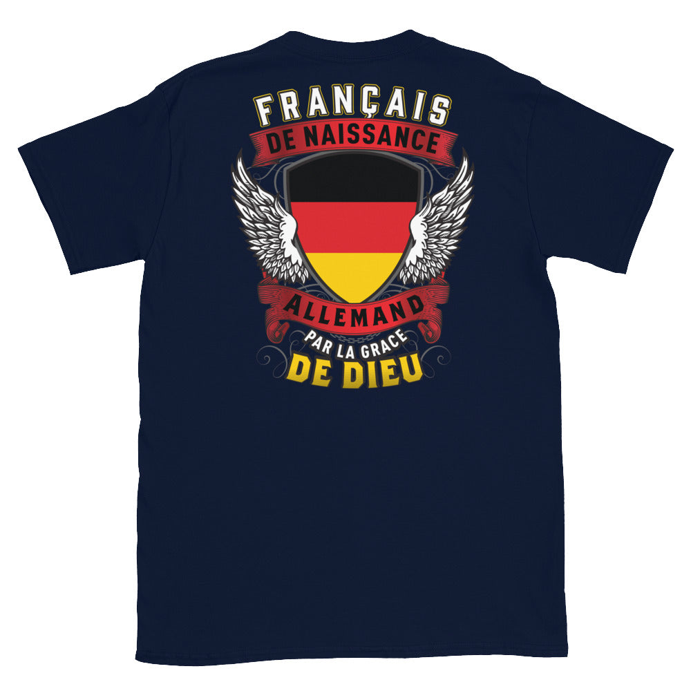 T-shirt Français bleu marine - Fierté et humour de nos origines