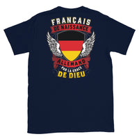 Thumbnail for T-shirt Français bleu marine - Fierté et humour de nos origines