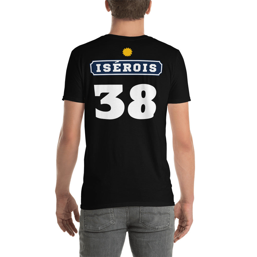 T-shirt Isérois Pastis 38 bleu marine - Humour et fierté locale