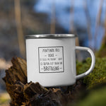 Voix me disent Gast qu'on est bien en Bretagne - Tasse / mug en émaille - Ici & Là - T-shirts & Souvenirs de chez toi