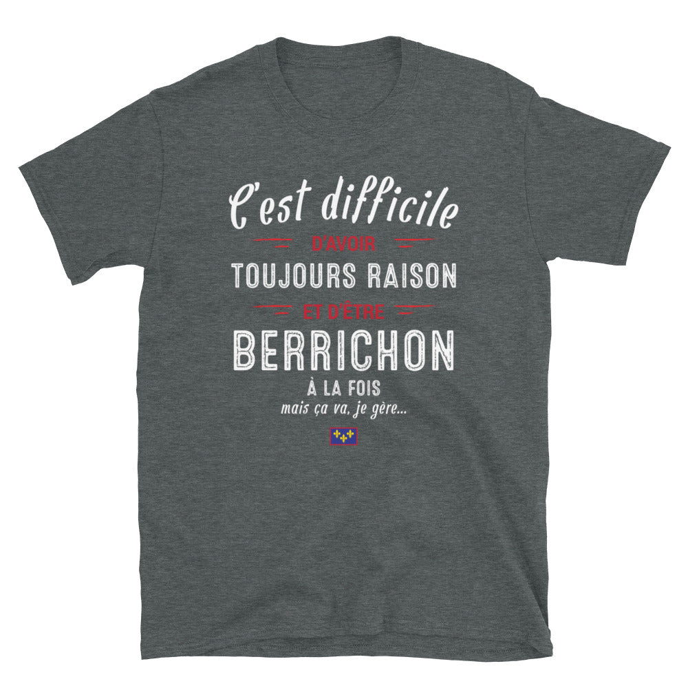 Berrichon Raison - T-shirt Standard - Ici & Là - T-shirts & Souvenirs de chez toi