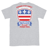 Thumbnail for T-shirt Biterrois bleu marine dos - Je ne suis pas parfait mais.