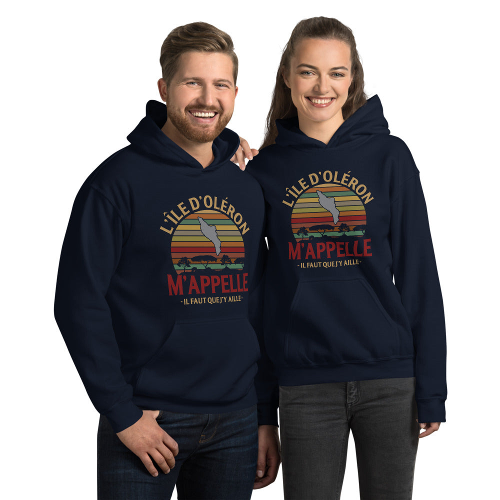 L'île d'Oléron m'appelle, il faut que j'y aille - Sweatshirt à capuche - Ici & Là - T-shirts & Souvenirs de chez toi