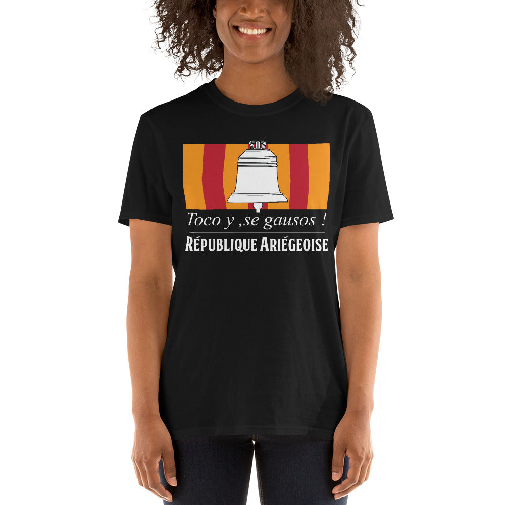 T-shirt Ariège gris sport - Toco y se gausos avec humour local
