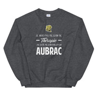 Thumbnail for Je n'ai pas besoin de thérapie j'Ai juste besoin d'aller en Aubrac - Aveyron - Cantal - Lozère - Sweat Unisexe à Col Rond - Ici & Là - T-shirts & Souvenirs de chez toi