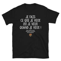 Thumbnail for T-shirt Moldave noir - Je fais ce que je veux mais ma femme est Moldave