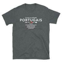 Thumbnail for T-shirt Portugal noir dos - Régime portugais et plats délicieux