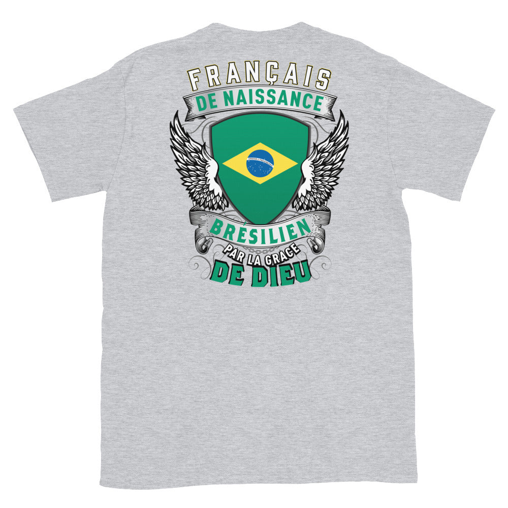 T-shirt Belgique gris sport - Français, Belge, Suisse, Canadien