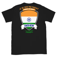 Thumbnail for T-shirt parfait indien noir - Je ne suis pas parfait mais