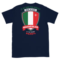 Thumbnail for T-shirt Neuchâtel bleu marine - Je ne suis pas parfait mais.