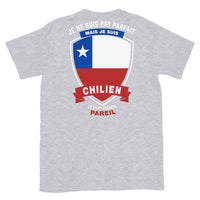 Thumbnail for T-shirt Chili bleu marine dos - Je ne suis pas parfait mais.