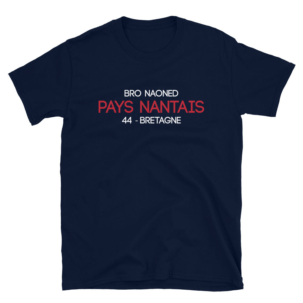 T-shirt Bretagne bleu marine dos - Fierté des origines nantaises