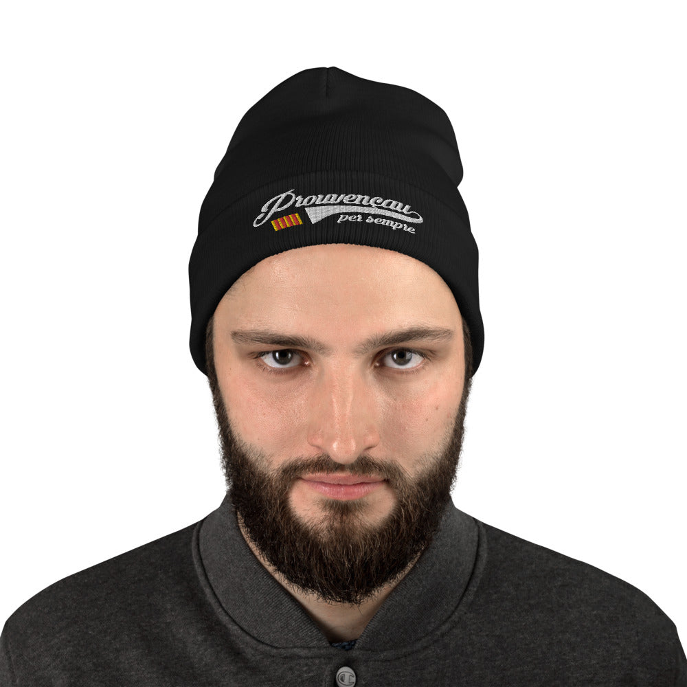 Bonnet Provence bleu marine - Prouvençau per sempre brodé