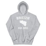 Breizh ma bro - Sweatshirt à capuche Bretagne - Ici & Là - T-shirts & Souvenirs de chez toi