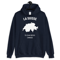 Thumbnail for Sweatshirt Suisse bleu marine - Mon histoire commence avec fierté