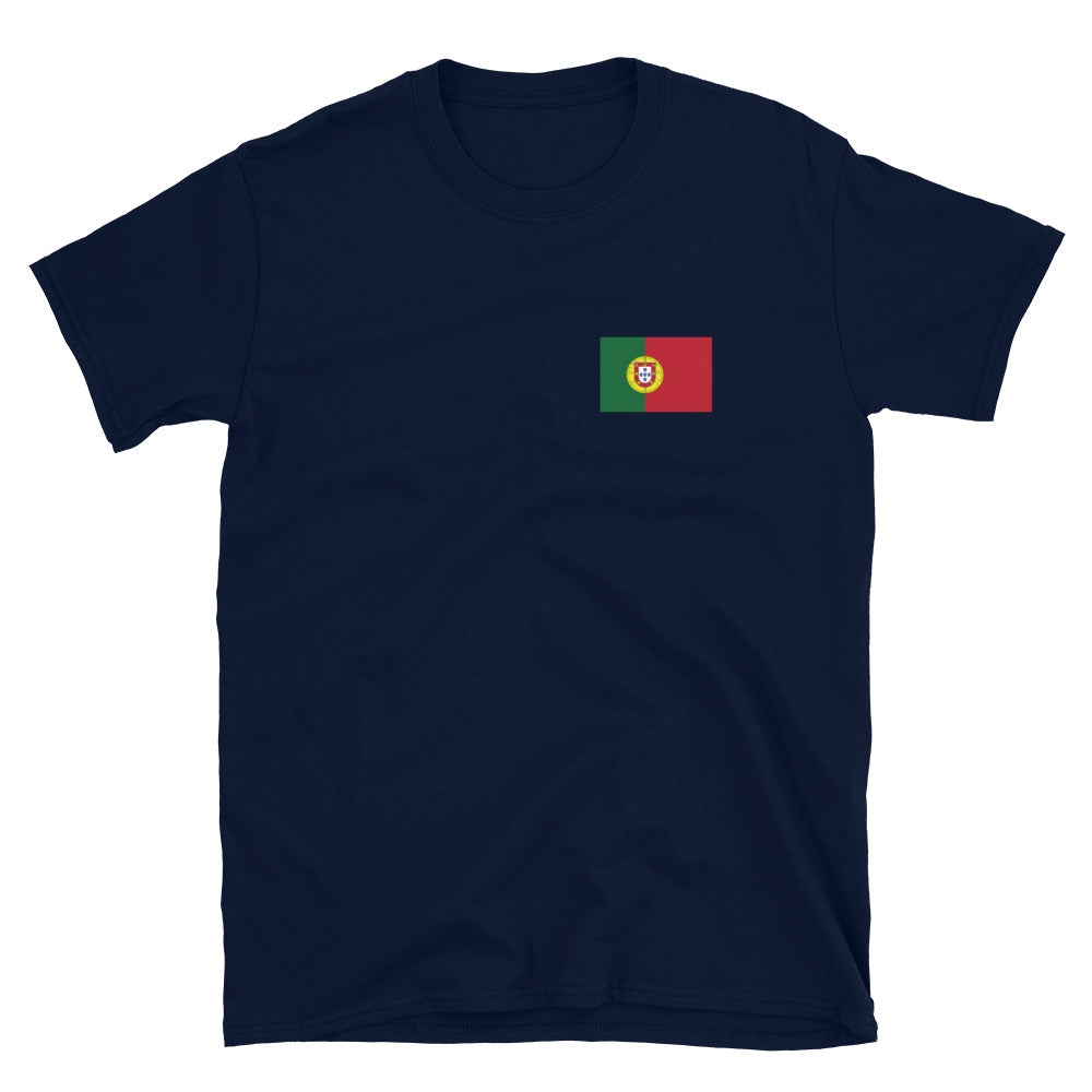 T-shirt Portugal gris foncé chiné - Je n'ai pas choisi d'être portugais