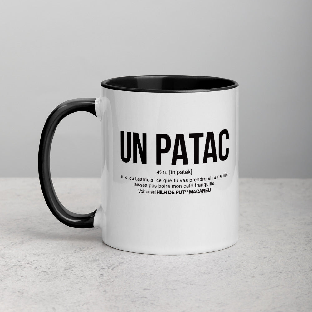 Définition drôle du Patac pour le café des Béarnais le matin  - Mug Tasse Couleurs intérieures - Ici & Là - T-shirts & Souvenirs de chez toi