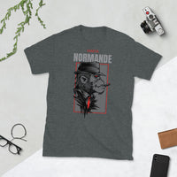 Thumbnail for T-shirt Normandie bleu marine dos - Mafia Normande avec humour