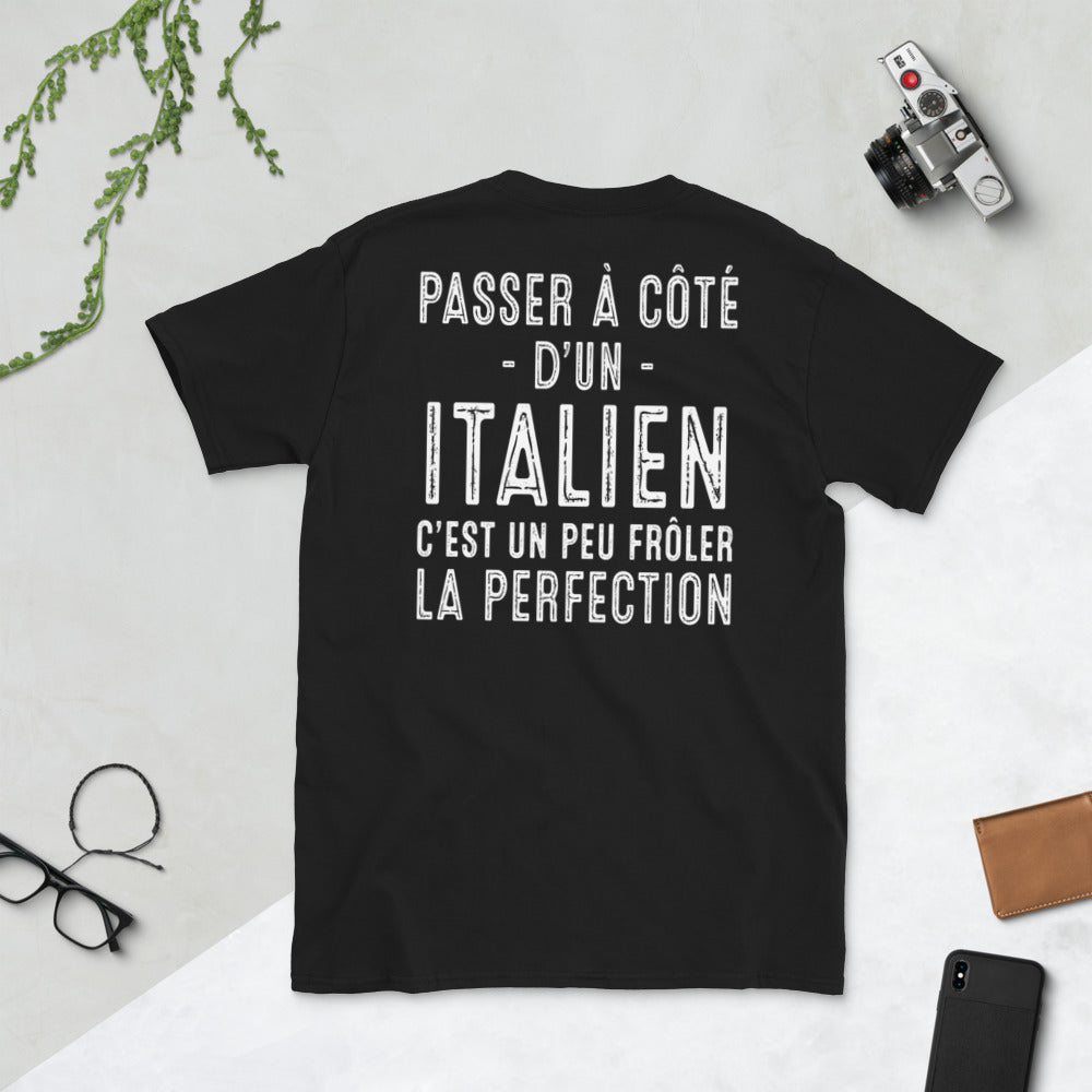 T-shirt Italie bleu marine - Frôler la perfection avec humour