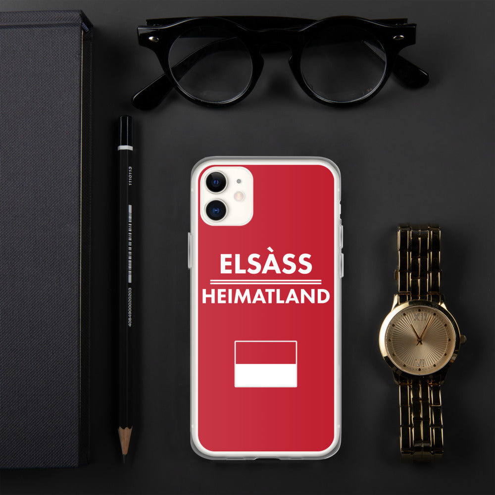 Alsace mon pays natal, Elsàss Heimatland Coque pour iPhone drapeau - Ici & Là - T-shirts & Souvenirs de chez toi