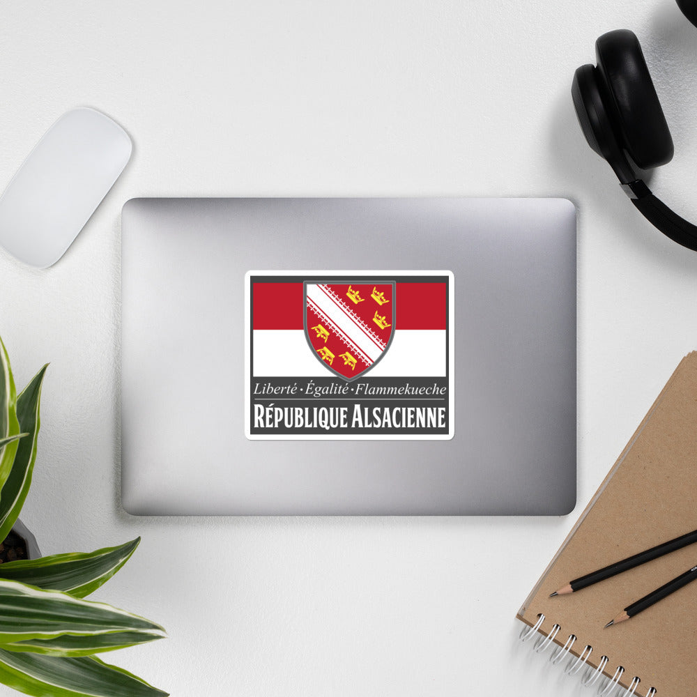 Sticker Alsace - Fierté et humour de la région